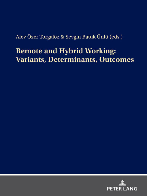 Title details for Remote and Hybrid Working by Sevgin Batuk - Available